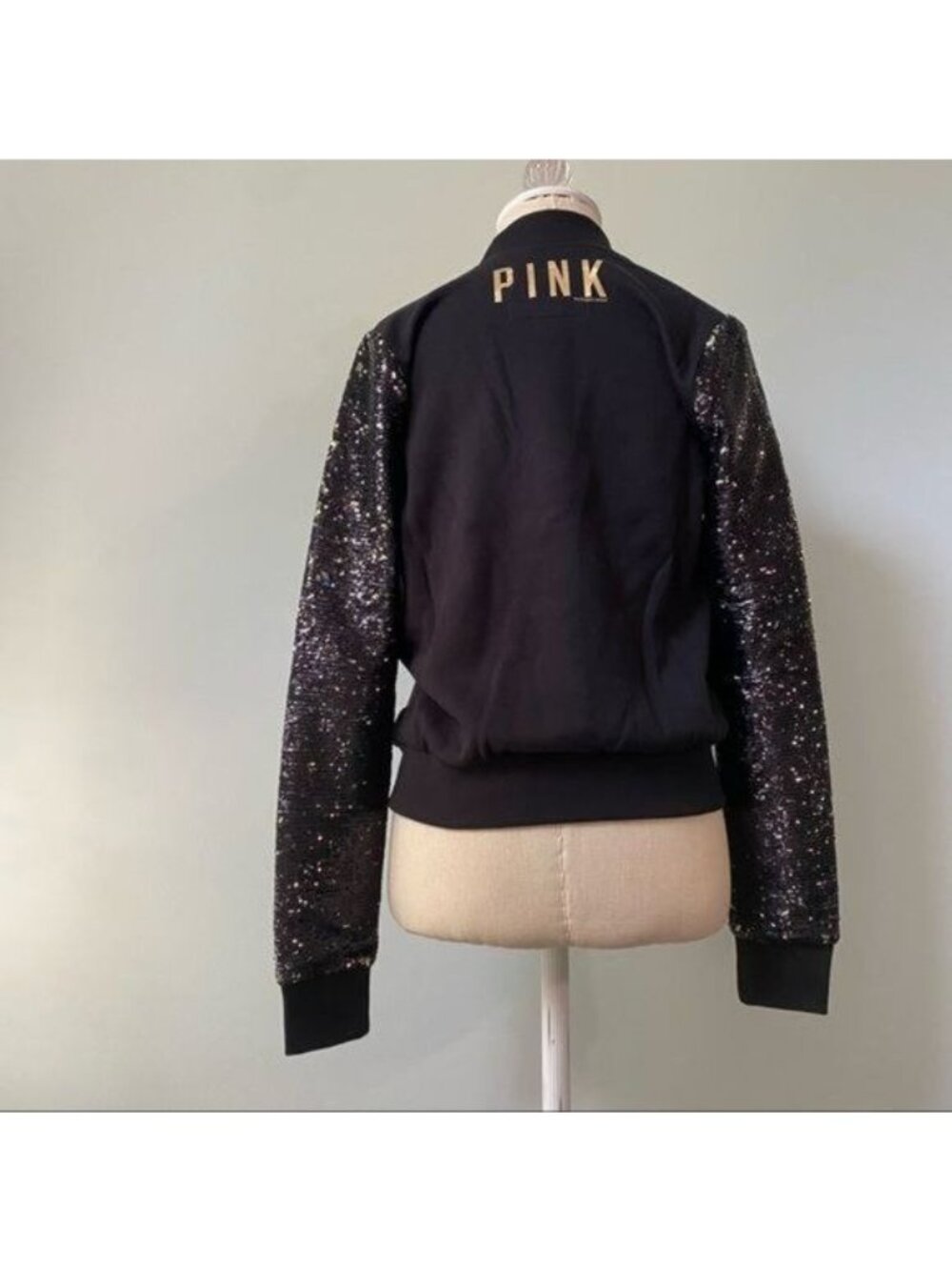Victoria's Secret Sequin Sleeve Varsity Jacket - Picture 6 of 10